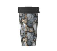Belle tasse à café isotherme en acier inoxydable avec pierre de marbre lisse pour eau chaude et froide