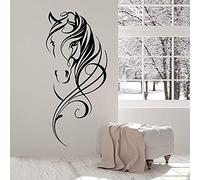 Belle Tête De Cheval Stickers Muraux Animal De Compagnie Art Animalier Décoration Bureau Vinyle Stickers Muraux Salon Décoration Chinoise 57X26Cm