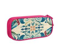 Belle trousse à crayons de couleur, trousse à crayons lisse, trousse à crayons portable, grande trousse de rangement pour fournitures scolaires, trousse de maquillage, rose, Taille unique, Trousse de