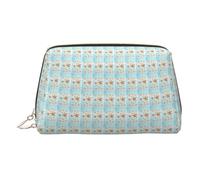 Belle trousse de maquillage 3D avec impression estivale maritime élégante pour femme, pochette de voyage pour w nd, escapade, doré, Taille unique, Classique
