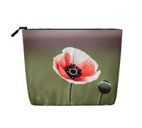 Belle trousse de toilette de voyage polyvalente à l'encre de coquelicot parfaite pour un usage quotidien et les voyages d'affaires, Noir , Taille unique, Trousse de toilette