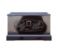 Belle Urne d'amour en Bois, Grandes Urnes pour Cendres Urnes pour Cendres Humaines Adultes, Urne de crémation surdimensionnée Motif d'orchidée sculptée sur Bois Texture Fine (1600 CU.in)