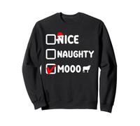 Belle vilaine mooo, éleveur de Vache de Noël, Vache humiliante Idiote Sweatshirt