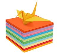 BELLE VOUS 1100 Feuilles Papier Origami Double Face - Feuille Carrée de 15 x 15 cm - 10 Couleurs Vives - Feuille Origami Facile à Plier pour Enfants et Adultes - Projets de Bricolage et Artisanat