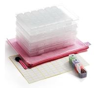 BELLE VOUS 285 Pièces 5D Boite De Rangement Diamond Painting pour Broderie avec Accessoires - 4 x 28 Récipients, Pochette et Étiquettes pour Artisanat - pour Adultes et Enfants