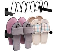 BELLE VOUS 2X Support de Rangement Mural pour Chaussures - Range Chaussure - Etagere Porte Chaussures Polyvalent - Pantoufles - Sandales - Étagère pour Salle de Bain ou Cuisine