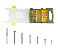 Belle Vous Assortiment de 850 Vis Autoforeuse avec Boîte de Rangement - Vis Zinguées M2,6-M4 - Assortiment Vis Tête Fraisée & Cylindrique - Vis a Bois Durs & Résineux, Menuiserie & Réparation