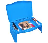 Belle Vous Bureau Pliable Portable - Pupitre de Travail Pliant avec Grand Plateau d’Activités et de Rangement - Table de Lit pour Ordinateur Coloriage Carnets de Notes