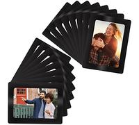 BELLE VOUS Cadre Photo Magnetique Frigo Noir (Lot de 15) - Cadre Photo Magnétique 10x15 cm / 4 x 6 Pouces - Idéal pour Collage Photo sur Frigo & Surfaces Métalliques