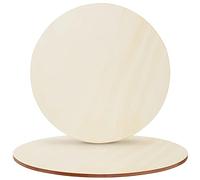 Belle Vous Cercle Bois Brut (Lot de 4) - Rondin de Bois Vierge de 45 cm - Rond Bois Loisir Creatif, Peinture, Pyrogravure, Panneaux de Porte et Décorations de Noël/Fêtes