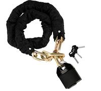 Belle Vous Chaine et Cadenas Moto et Vélo - 1,2 m de Long et 10 mm d’Épaisseur - Chaine Antivol Moto Robuste avec 3 Clés pour Vélos, Motos, Scooters, Portes, Portails et Clôtures