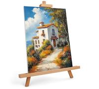 Belle Vous Chevalet de Table en Bois Forme de A - Chevalet en Bois 83 cm - Chevalet de Peintre Trépied en Bois Naturel pour Peinture sur Toile, Affichage Photo, Dessin, Présentation