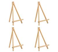BELLE VOUS Chevalet de Table en Bois (Lot de 4) - 30 cm - Petit Chevalet Bois de Pin Naturel pour Exposer des Toiles, Tableaux et Cadres
