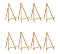 BELLE VOUS Chevalet de Table en Bois (Lot de 8) - 30 cm - Chevalet Bois de Pin Naturel pour Exposer des Toiles, Tableaux d’Enfants, Art et Cadres