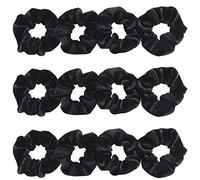 Belle Vous Chouchous Cheveux (12 Pack) - Scrunchies en Velours Doux pour les types de Cheveux de Femmes: Raides, Ondulés, Bouclés, Longs, Courts, Épais Et Fins - Chouchou Velours