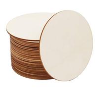 Belle Vous Disques de Bois Bruts (Lot de 25) - Tranche de Bois 10 cm avec 2 mm d’Epaisseur - Rondin de Bois Naturel pour vos Décorations, Loisirs, Etiquettes, Sous-Verre, Ornements, Bricolage