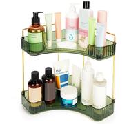BELLE VOUS Étagère d’Angle pour Salle de Bain - Étagère d’Angle à 2 Niveaux pour Salle de Bain ou Cuisine - Étagère de Toilette pour Cosmétiques - Accessoires - Maquillage - Épices