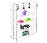 Belle Vous Étagère Murale Transparente en Acrylique à 5 Niveaux - 27,5 x 7,5 x 37,5 cm - Etagere Flottante avec 5 Étagères - Etagere Murale pour Verres à Shot, Figurines & Collection