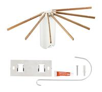 BELLE VOUS Étendoir Mural avec Bras de Suspension - Séchoir à Linge Pliable et Peu Encombrant - Etendoir a Linge et Sechoir a Linge Design - Interieur et Exterieur