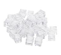 BELLE VOUS Faux Glacons Transparents (Lot de 100) - Glacon Reutilisable en Plastique Acrylique de 19 mm - Maison, Mariage, Remplissage de Vase, Centre de Table, Accessoires de Photographie et Cuisine