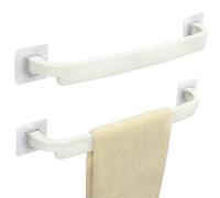 Belle Vous (Lot de 2) Support Serviette Mural en Plastique - Longueur 45 cm - Porte Serviette Adhesif Salle de Bain & Cuisine - Sans Perçage