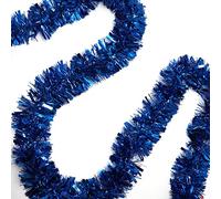 BELLE VOUS Lot de 3 guirlandes décoratives bleues de 3 m pour sapin de Noël - Guirlande de guirlandes de Noël pour mur, fenêtre, couronne, balustrade, plafond, fête
