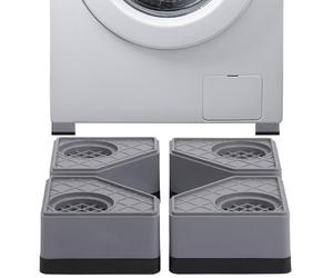 Belle Vous Lot de 4 Patins Anti Vibration Machine A Laver - Patin Machine à Laver & Sèche-Linge Anti-Dérapant, Anti-Bruit & Anti-Choc - Stabilisateur en Caoutchouc Contre Mouvements & Secousses