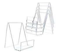Belle Vous (Lot de 5) Presentoir Acrylique Transparent pour Livres avec Rebords - l7,5 x H10,5 cm - Presentoir Livre, Partitions de Musique, Cahiers, Pancartes, Œuvres d’Art & Photos