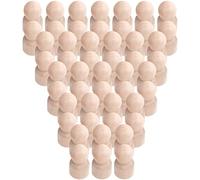 BELLE VOUS Lot de 50 Poupées Personnage Bois Brut - 2,5 x 1,5 cm - Personnage en Bois Naturel Décoratif pour la Peinture et l’Artisanat - Personnages pour la Décoration et Le Jeu