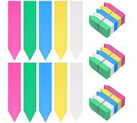 BELLE VOUS Lot de 500 Etiquette Potager en Plastique Multicolore - 10 x 2 cm - Pancarte Jardin Potager/Etiquette Jardin Imperméable en 5 Couleurs pour Pépinière, Semences, Plantes et Herbes