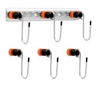 BELLE VOUS Lot de 6 Crochets en S pour Rail - Crochet avec un Seul Raccord pour un Arrimage Sûr - Anneau d’Arrimage pour Profilés en Aluminium - Accessoire pour Cabine de Camion
