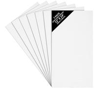 Belle Vous Lot de 7 Toile a Peindre - 30 x 60 cm - Toile Vierge Pré-Étirée - Idéales pour la Peinture à l’Huile, Acrylique et pour le Dessin et Croquis