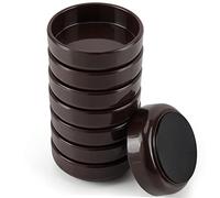 Belle Vous (Lot de 8) Patins pour Meubles et Roulettes avec Base en Silicone - 60 mm Tampon Roulette Antidérapante - Patins pour Chaises/Sofa ou Cale de Lit - Évite les Rayures/Roulement