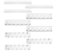 BELLE VOUS (Lot de 9 Porte Bijoux Colliers Transparent - Crochet Mural Adhesif et Patère - Rangement Bijoux à Suspendre - Porte Colliers, Bagues, Bracelets & Boucles d’Oreilles