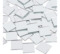 Belle Vous Miroir Carreaux (Lot de 50) - 7,4 cm - Petits Miroir Mosaïque Carrés pour Travaux Manuels, Décoration Murale & Intérieure Chambre & Salon