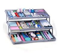 BELLE VOUS Organisateur de Tiroirs Extensible - Organisateur de Tiroir Intelligent à 3 Niveaux pour Maquillage et Bijoux - Rangement Multi-niveaux - Bureau Coiffeuse Cuisine