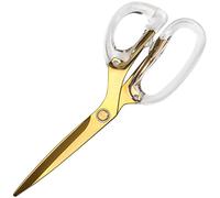 Belle Vous Paire de Ciseaux Polyvalents en Acier Inoxydable Doré - 23 cm - Poignées Souples & Confortables avec Lames Aiguisées - Bureau, École & Maison - Ciseaux Couture, Artisanat & Ciseaux Tissu