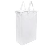 Belle Vous Panier à Linge Pliable avec Couvercle - Grand Panier à Linge Pliable de 58L avec Poignées - Rangement Linge Sale et Jouets - Salle de Bain - Chambre - Buanderie Blanc