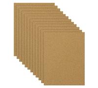 Belle Vous Panneau Liege Naturel (Lot de 12) - 27,8 x 21,4 cm, 2 mm d’Épaisseur - Plaque Liege Format A4 pour Remplacer un Tableau d’Affichage, Décoration Murale et Dessous de Plat