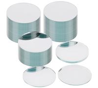 BELLE VOUS Paquet de 100 Miroir Rond - 7,5 cm - Petit Miroir pour Projets de Bricolage, Artisanat & Décoration de la Maison - Miroirs de Décoration en Mosaïque pour Salon & Chambre
