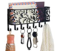 BELLE VOUS Porte Clef Mural & Courrier avec 7 Crochets - Boite a Clef Decorative/Trieur de Lettres - Porte Clés Mural en Métal pour Maison, Entrée, Hall d’Entrée, Salon ou Vestiaire