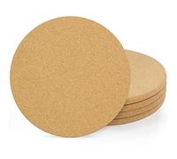 Belle Vous sous Plat Liège Rond (Lot de 4) - Diamètre : 21,6 cm, Épaisseur : 1 cm - Dessous de Plat Liege pour sous-Verre, Sets de Table, Surfaces de Cuisine, Bouilloires, Casseroles et Plantes