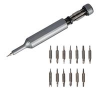 Belle Vous Tournevis Précision 27-en-1 - Petit Tournevis Magnétique avec 13 Embouts Doubles - Kit Electricien, Kit Réparation pour Téléphone, PC, Lunettes, Montre et Tablette