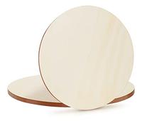 Belle Vous Tranche de Bois Rond Brut (Lot de 6) - Rondin de Bois 40 cm - 2,5 mm d’Épaisseur - Rond Bois Naturel Vierge pour Artisanat, Dessous de Verre, Décorations Intérieures et Ornements
