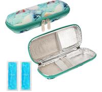 Belle Vous Trousse Insuline Isotherme avec 2 Blocs de Glace Réutilisables - Trousse Isotherme Medicament Diabétique, Stylos d’Insuline & Autres Accessoires - Sac Médical Portable Bleu Clair