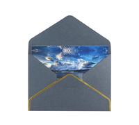 Belle vue de la mer cartes vierges avec enveloppes, cartes de vœux simples avec enveloppes, envoyer à un ami proche