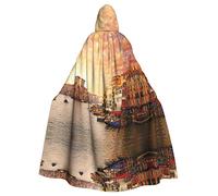 Belle vue sur le canal de Venise Obtenez effrayant avec notre cape à capuche pour adultes - Parfait pour Halloween