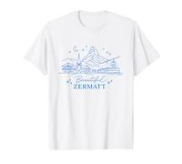 Belle Zermatt, Suisse T-Shirt Graphique avec Valeur