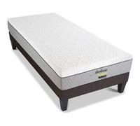 LITERIE - Ensemble AMBOISE 90x190 cm - Matelas Mémoire de forme + Sommier Bois