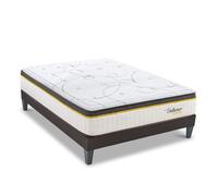 LITERIE - Ensemble BELLECOUR 3.0 140x200 cm - Matelas Ressorts ensachés + Sommier Bois